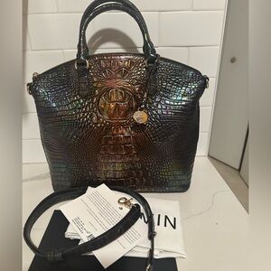 Brahmin black pearl large Duxbury Melbourne genuine leather